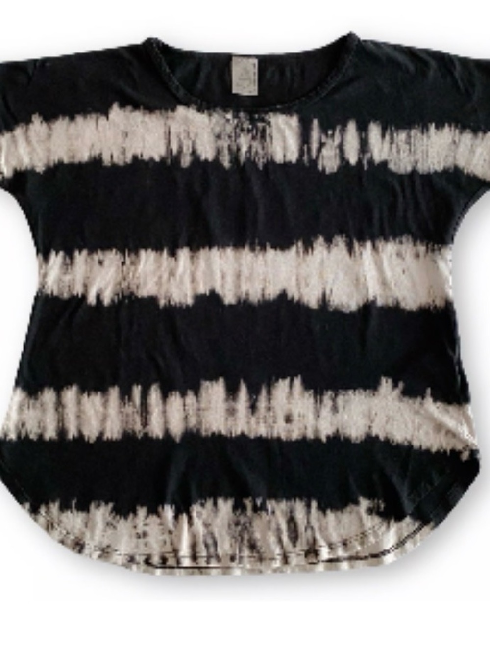 American Age Black and White Tie-Dye Tank Top